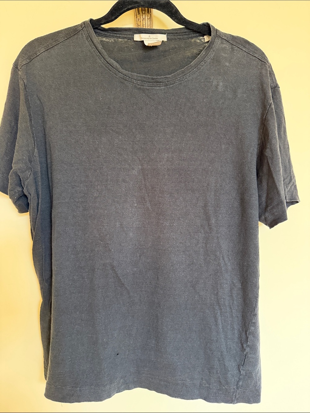 Ermenegildo Zegna Men's Short Sleeve LInen T-Shirt  Size L